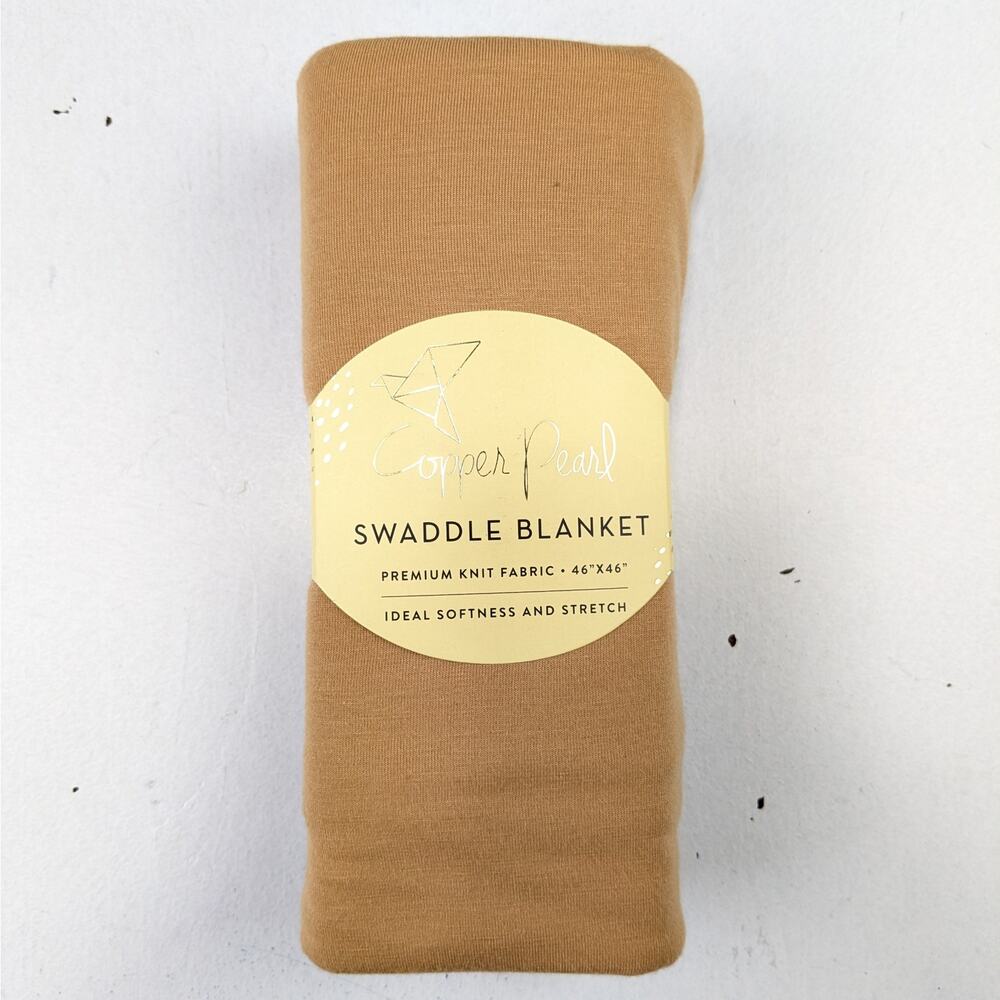 Copper Pearl Kids Swaddle Blanket - Camel NWOT
